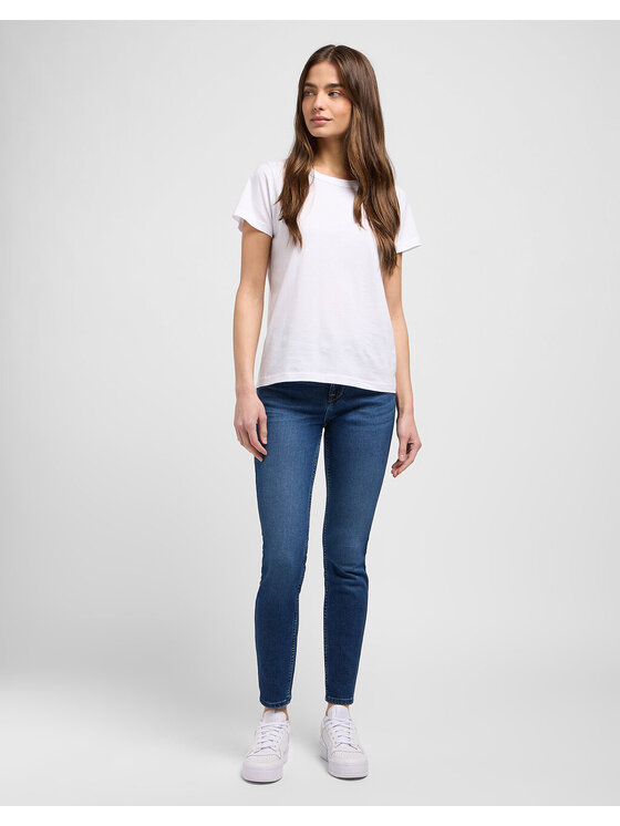 Lee Lee Jeansy HIGH RISE SKINNY Niebieski Slim Fit