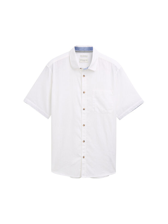 Tom Tailor Tom Tailor Košile 1045098 Bílá Regular Fit