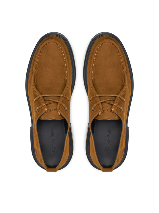Calvin Klein Calvin Klein Nizki čevlji Apron Lace Up Nb HM0HM01636 Rjava