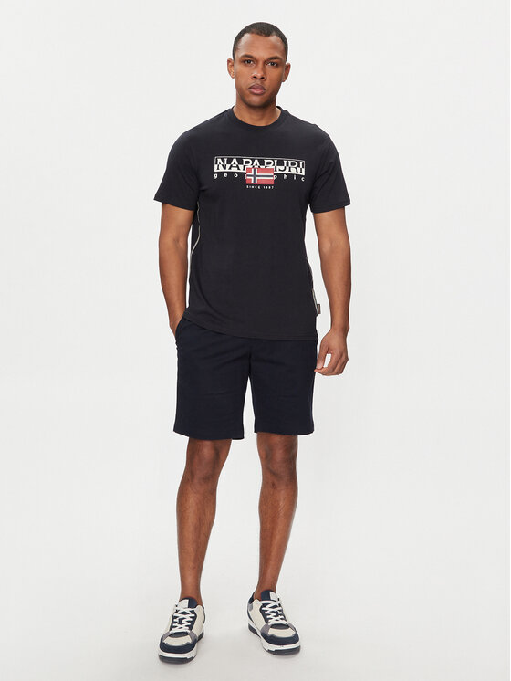 Napapijri Napapijri Tricou S-Aylmer NP0A4HTO Negru Regular Fit