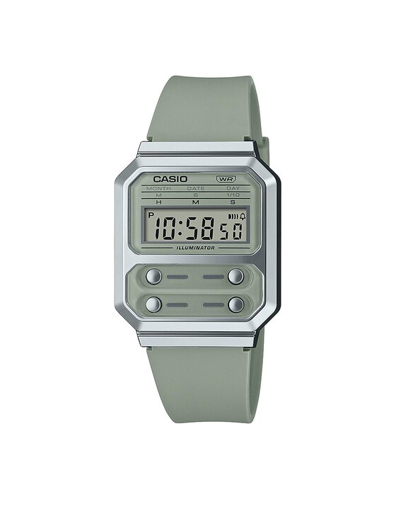 Casio Casio Käekell A100WEF-3AEF Roheline