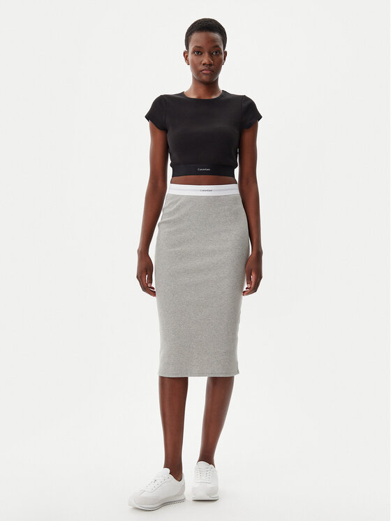 Calvin Klein Underwear Calvin Klein Underwear Gonna a matita LV00QS7350 Grigio Slim Fit