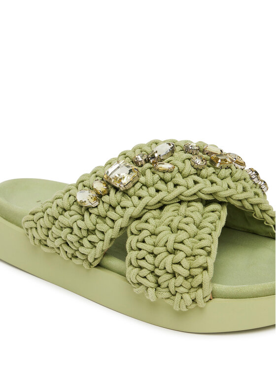 Inuikii Inuikii Παντόφλες Woven Stones 70104-106 Πράσινο