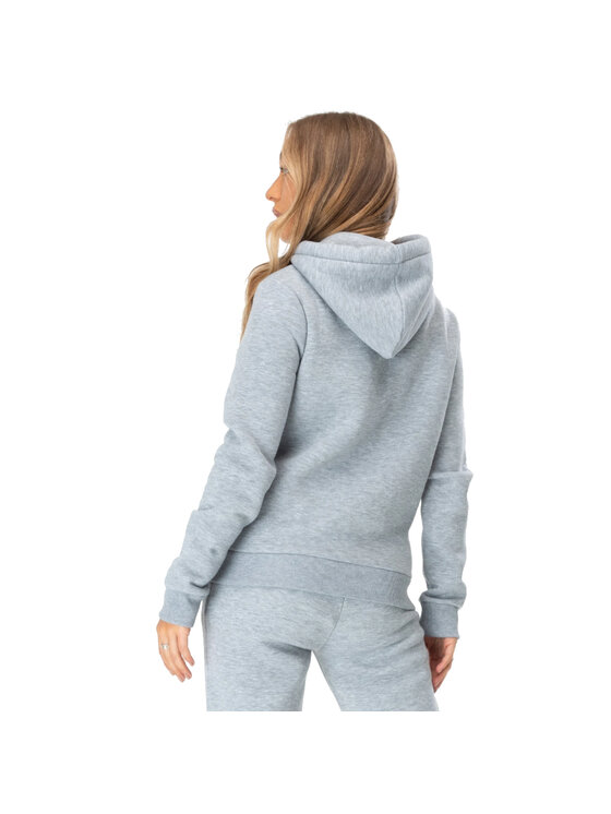 HYPE HYPE Felpa Justhype Scribble Logo Hoodie Grigio Regular Fit