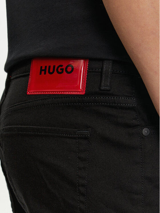 HUGO Hugo Джинси 50517545 Чорний Tapered Fit