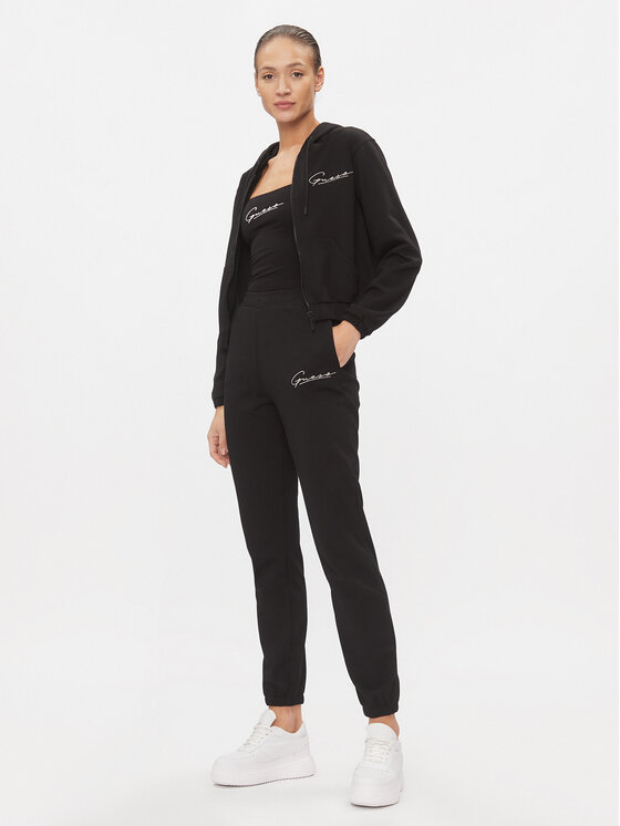 Guess Guess Μπλούζα Allycia V4RQ02 KC3D2 Μαύρο Regular Fit