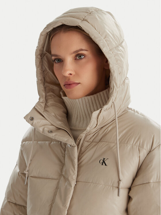 Calvin Klein Jeans Calvin Klein Jeans Winterjacke LV047D505G Beige Relaxed Fit