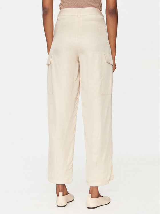 Marella Marella Pantaloni di tessuto Aia 2515131071 Beige Loose Fit