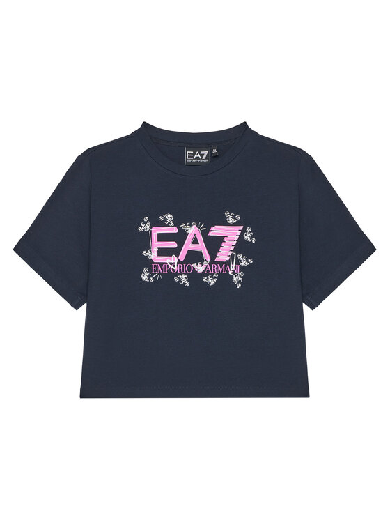 EA7 Emporio Armani T-Shirt 7G000151 AF10373 UB102 Granatowy Regular Fit