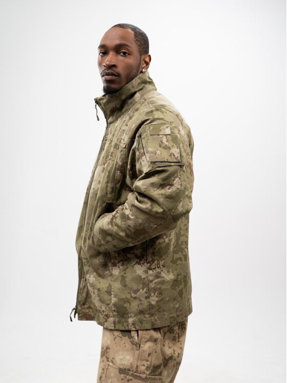 Jigga Wear Jigga Wear Kurtka wielofunkcyjna Kurtka Męska Taktyczna, Militarna, Wojskowa Zielone Camo Jigga Wear XL Zielony Regular Fit