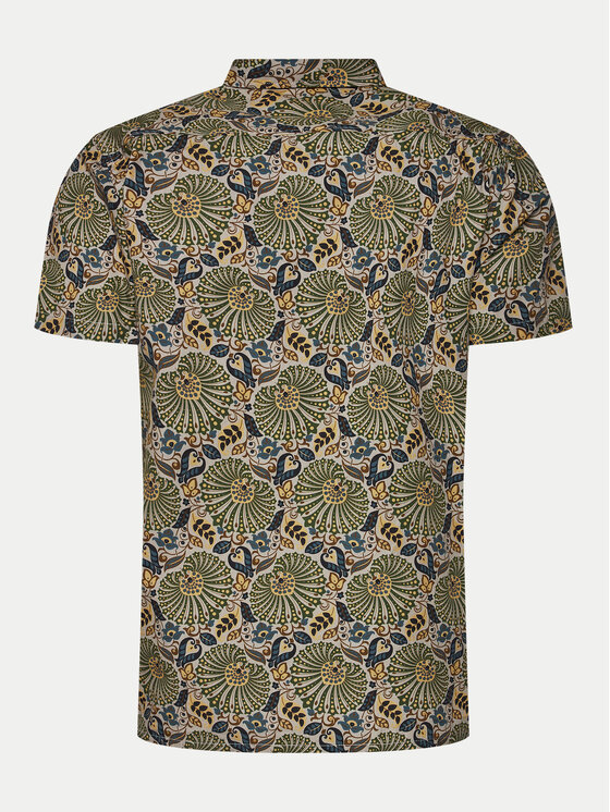 INDICODE INDICODE Košeľa Stevo 20-454 Zelená Regular Fit