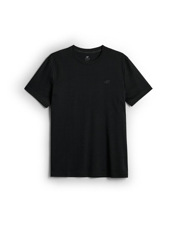 4F 4F T-Shirt ESSENTIAL Szary ciemny Regular Fit