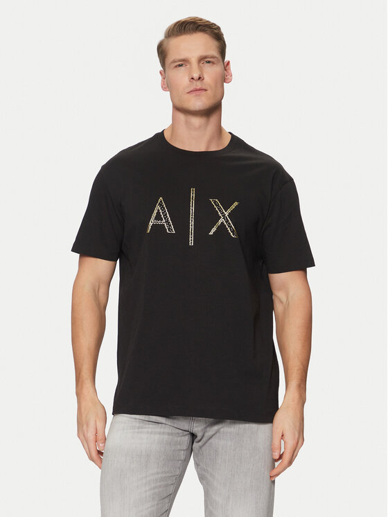 Armani Exchange Tričko XM000325 AF10364 UC001 Čierna Regular Fit