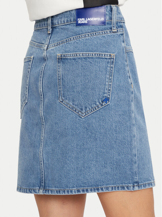 Karl Lagerfeld Jeans Karl Lagerfeld Jeans Farmer szoknya 246J1202 Kék Regular Fit