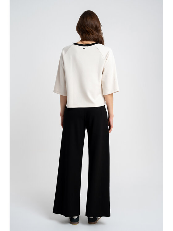 CLICK CLICK Bluzka 10-6694 Biały Loose Fit