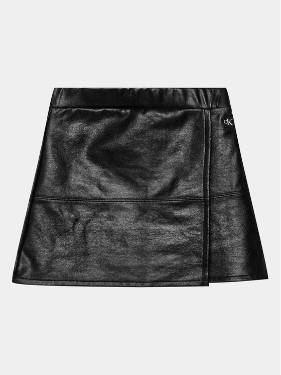 Calvin Klein Jeans Calvin Klein Jeans Gonna in similpelle Spacer IG0IG02295 Nero Regular Fit