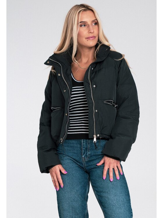 FIGL FIGL Vatovaná bunda M1227 Černá Regular Fit