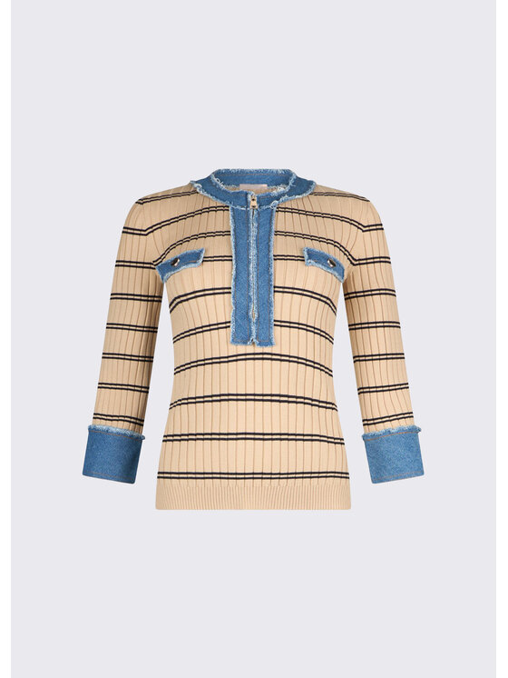 Liu Jo Liu Jo Maglione WA6531MS99EC3930 Beige Regular Fit