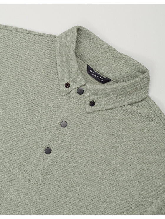Borgio Borgio Polo corio Zielony Classic Fit