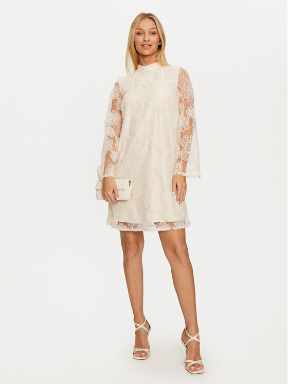 YAS YAS Koktel haljina Cornelia 26035351 Écru Regular Fit