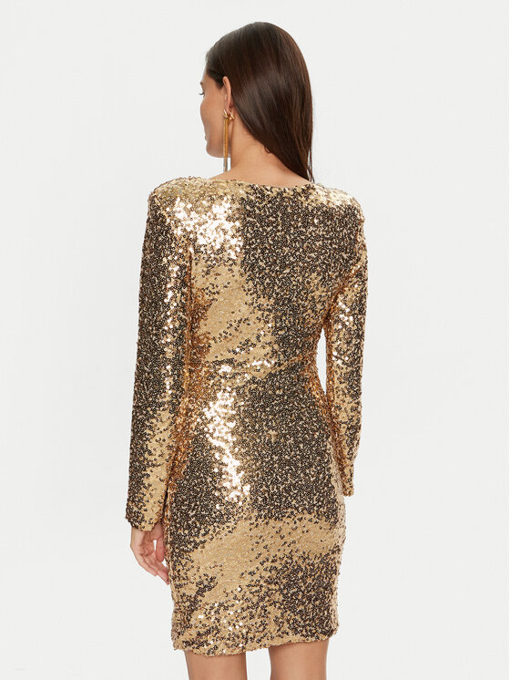 Rinascimento Rinascimento Rochie cocktail CFC0019792002 Auriu Regular Fit