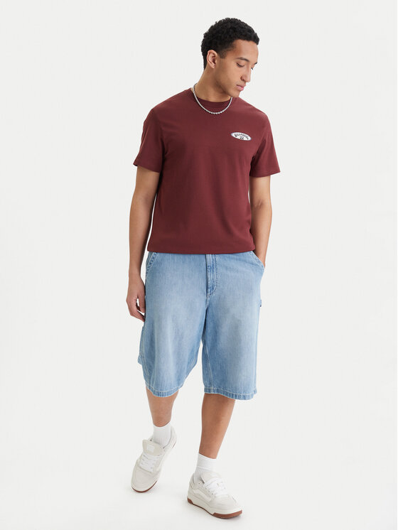 Billabong Billabong Póló Orbit Arch EBYZT00522 Bordó Regular Fit