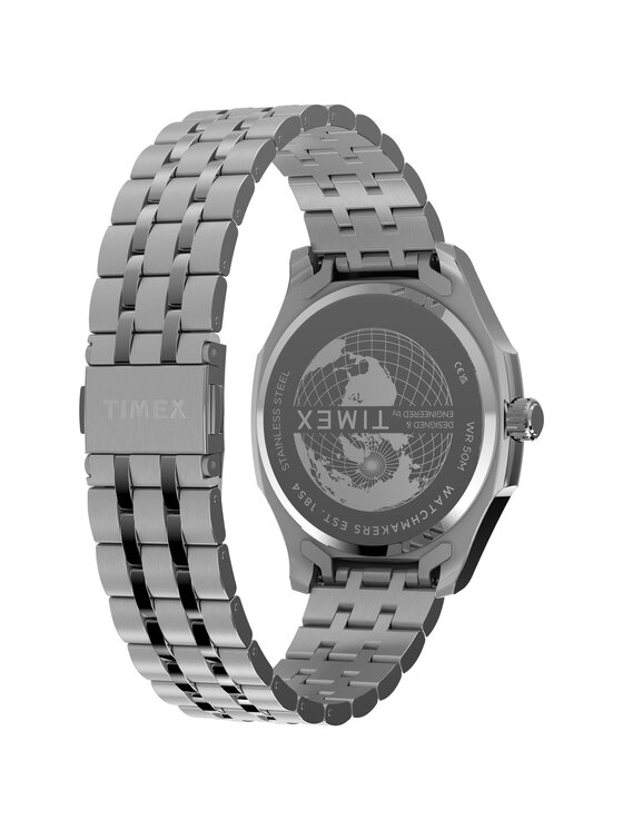 Timex Timex Zegarek TW2Y91500 Srebrny