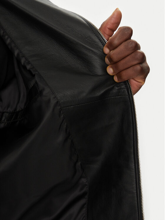 Liu Jo Liu Jo Кожено яке QA5246 P0385 Черен Regular Fit