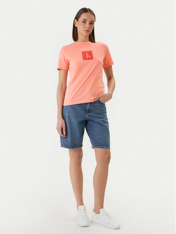 Calvin Klein Jeans Calvin Klein Jeans T-Shirt LV047F819G Oranžová Classic Fit