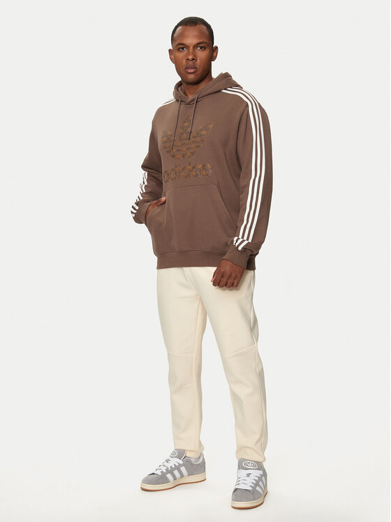 adidas Felpa Classic Mono Graphic IS0259 Marrone Regular Fit