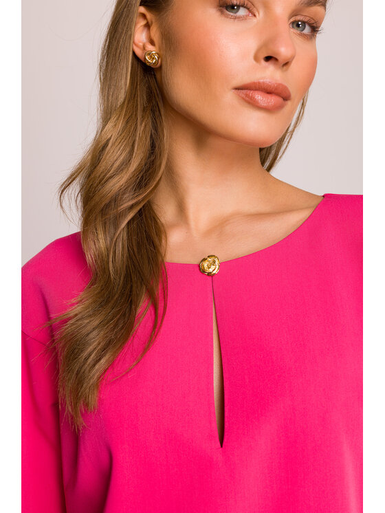 Stylove Stylove Večerní šaty S394 Růžová Premium Fit
