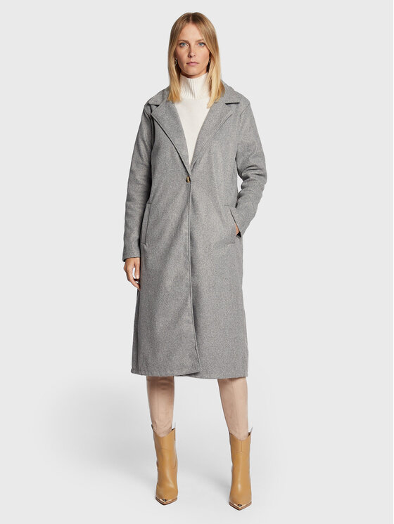 Brave Soul Brave Soul Prehodni plašč LJK-PYRAMID Siva Regular Fit