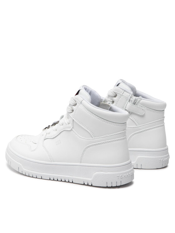 Tommy Hilfiger Tommy Hilfiger Sneakersy High Top Lace-Up Sneaker T3A9-32339-1435 S Biały