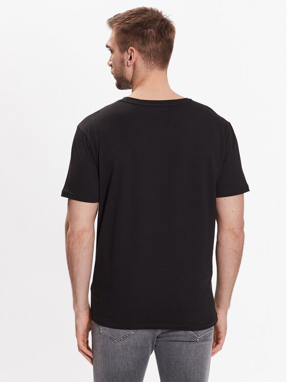 Tommy Hilfiger Tommy Hilfiger Marškinėliai Logo UM0UM02916 Juoda Regular Fit