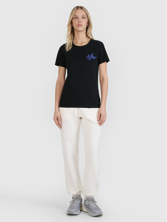 4F 4F T-Shirt SS MIDSHOP TEXTILE Czarny Regular Fit