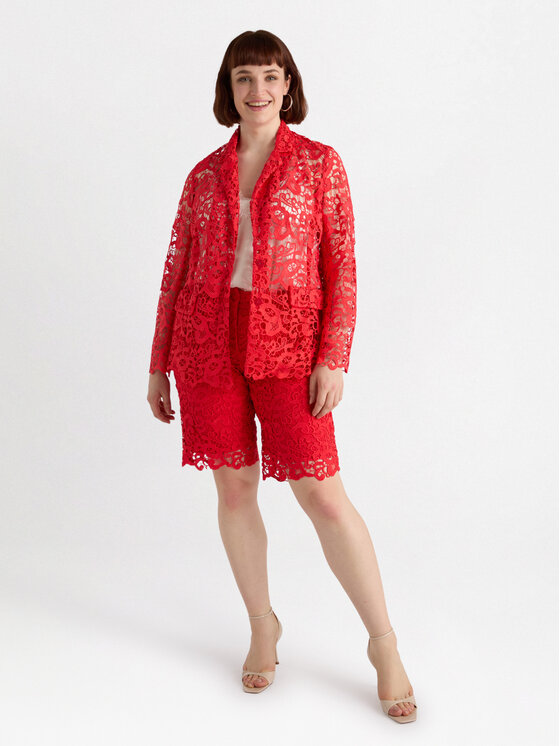 Fiorella Rubino Fiorella Rubino Spodnie materiałowe P724T004894N016 Czerwony Regular Fit