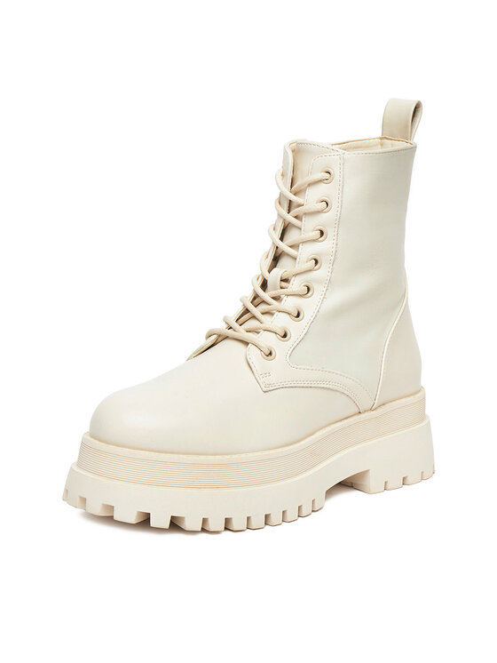 DeeZee DeeZee Schnürschuhe 13295-13 Écru