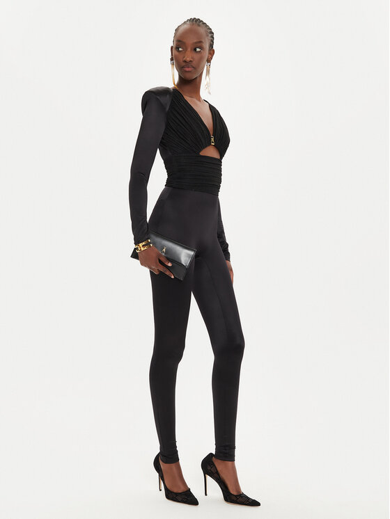 Elisabetta Franchi Elisabetta Franchi Kombinezonas TU-019-46E2 Juoda Slim Fit