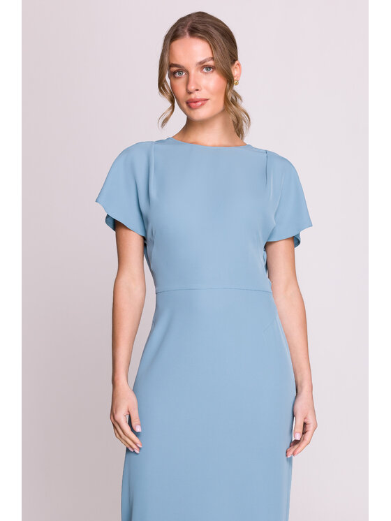 Stylove Stylove Večerné šaty S398 Modrá Premium Fit