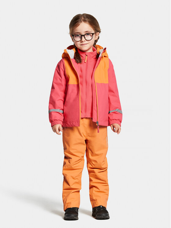 Didriksons Didriksons Kurtka przeciwdeszczowa Stormhatt 504694 Różowy Regular Fit