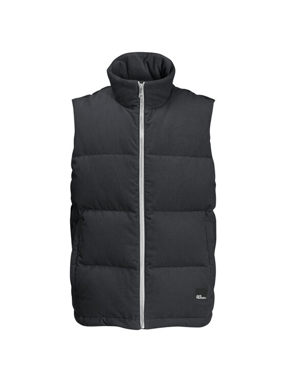 Jack Wolfskin Jack Wolfskin Kamizelka Nature Corduroy Vest M Czarny Regular Fit