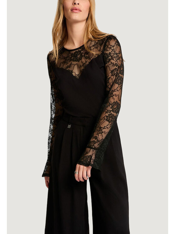 Morgan Morgan Блузка 261-TMELO Чорний Slim Fit