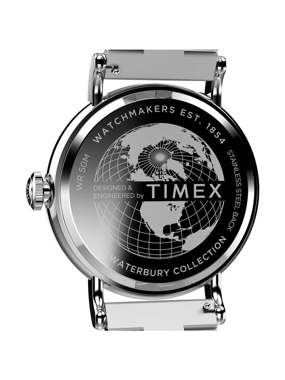 Timex Timex Zegarek TW2W20500 Srebrny