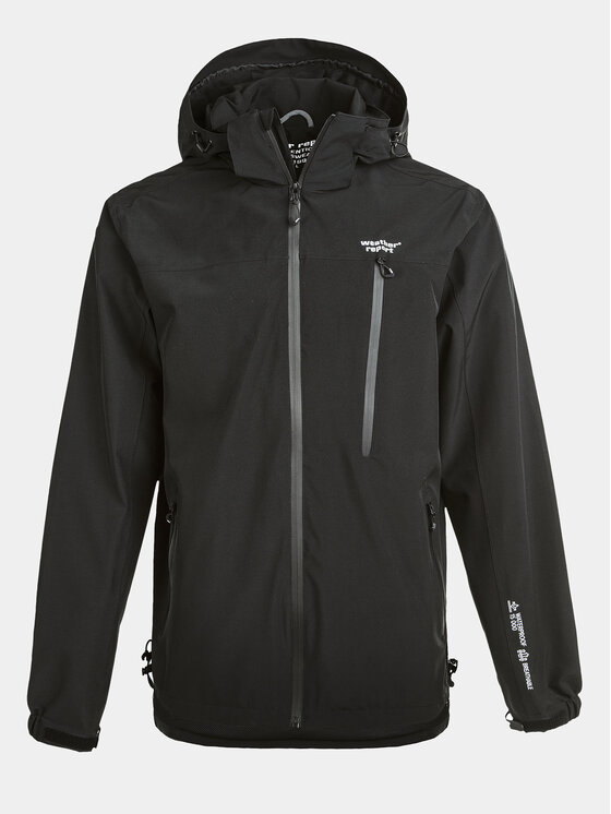 Weather Report Weather Report Giacca impermeabile Delton WR201566 Nero Regular Fit