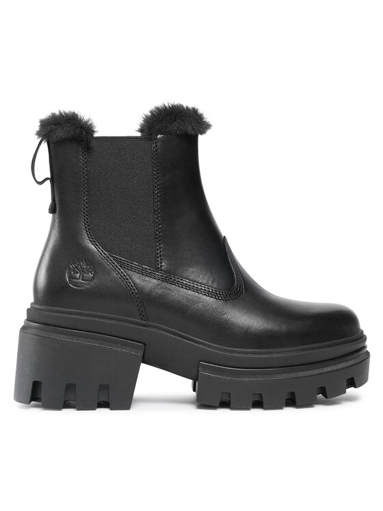 Botine Timberland Femei, Mărimea: 39, Negru, Everleigh Bt Wrm Ln Chls TB0A5ZNV0151