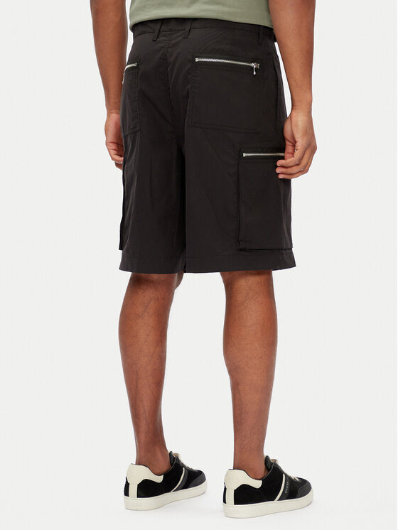 Michael Kors Michael Kors Šortky z materiálu CS5304THC2 Černá Regular Fit