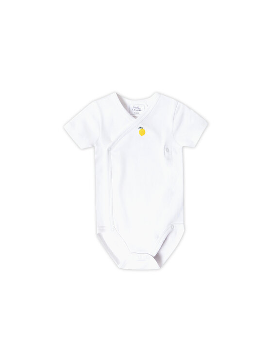 Stellou & friends Stellou & friends Komplet body dziecięcych Short Sleeve CROSS-BODY Żółty