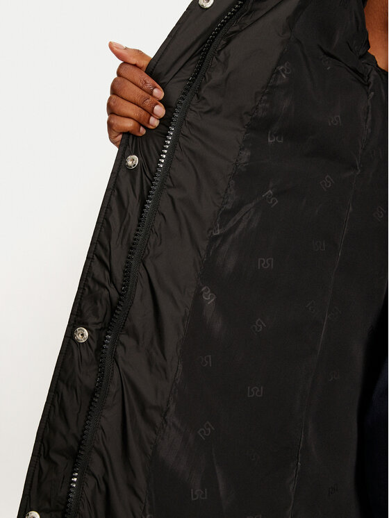 Rinascimento Rinascimento Kurtka zimowa CFC0118339003 Czarny Loose Fit