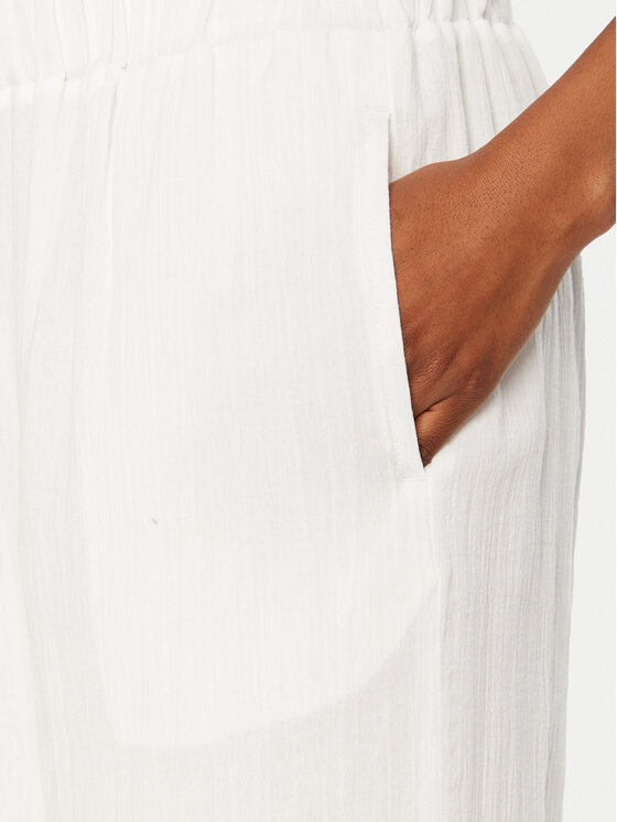 Seafolly Seafolly Pantaloni di tessuto Beachedit 55430-PA Bianco Regular Fit