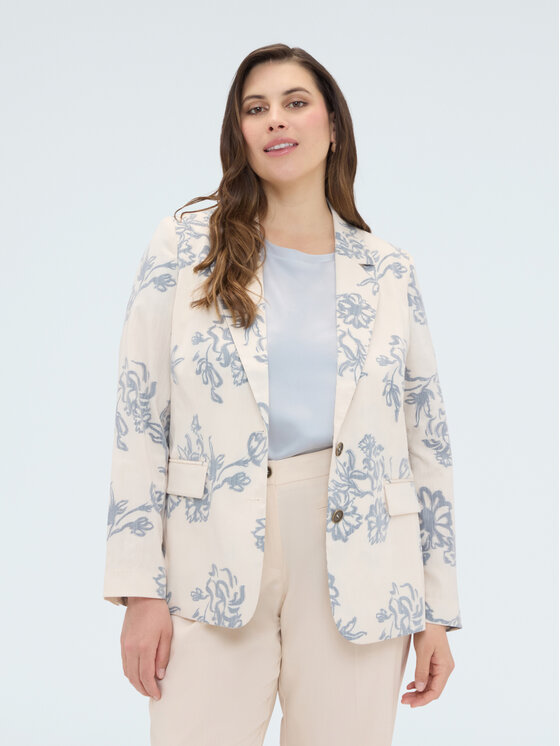 Fiorella Rubino Fiorella Rubino Giacca da abito Q030T000278N0V1 Crema A-Line Fit